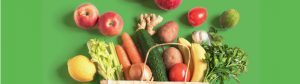 Fruit or Vegetable trivia image of fruit and vegetables